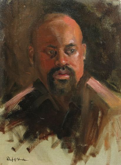 Portrait Study 16 By 12 Inches Oil on Canvas Panel